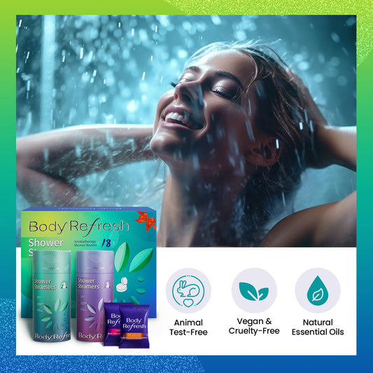 BodyRefresh eucalyptus shower steamer for refreshing aromatherapy during your morning shower