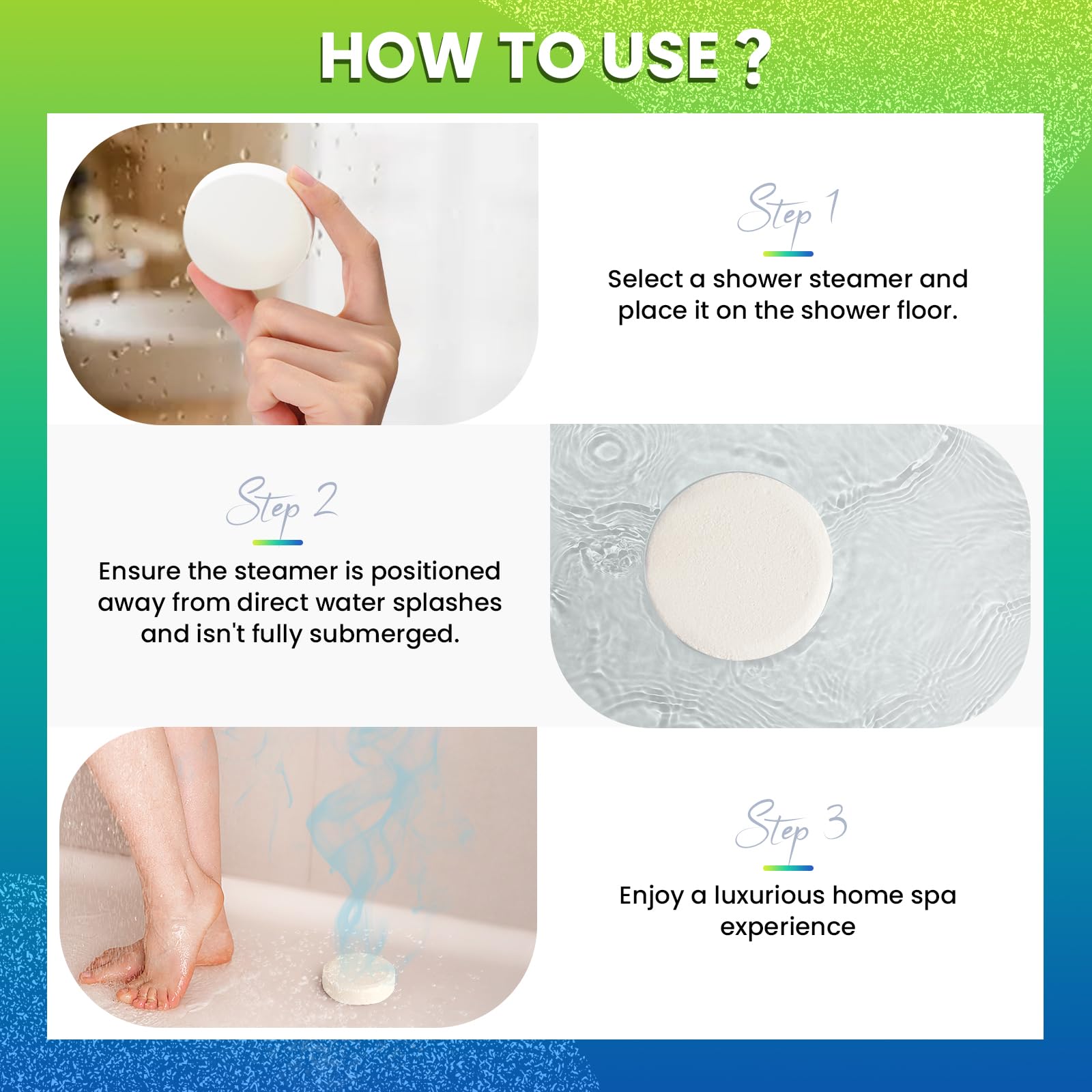 BodyRefresh rose shower steamer for floral soothing ambiance in the shower