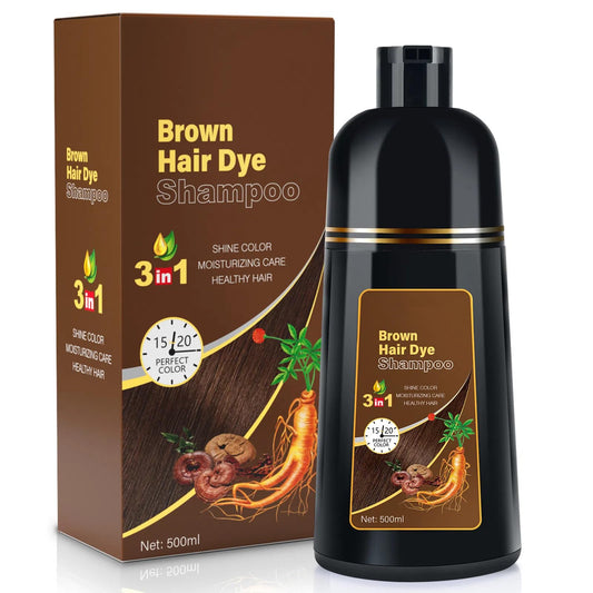 BOJICA Hair Color Shampoo bottle showing a convenient 16.9 oz size for at-home gray coverage