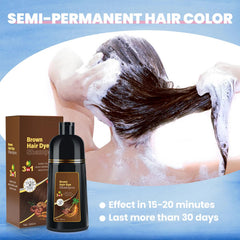 BOJICA final look displaying natural dark brown shade with lasting vibrancy