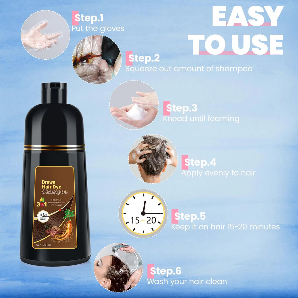 BOJICA packaging with disposable cape and gloves for mess-free at-home dye