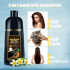 BOJICA hair dye shampoo ingredients with argan olive ginseng nourish hair during coloring