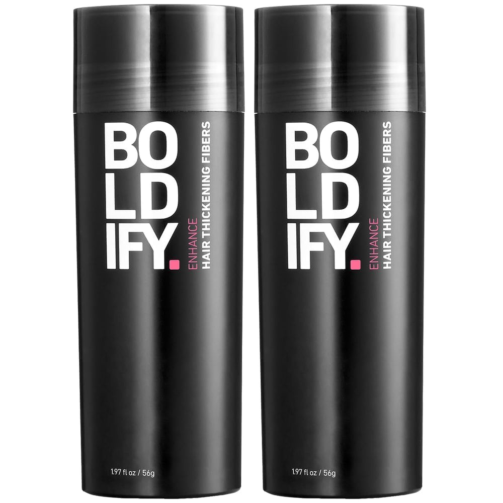 Boldify Hair Fibers bottle pour for quick, natural-looking crown fullness.