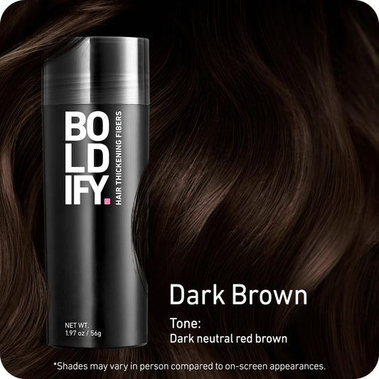 Boldify Hair Fibers crown coverage showcases natural-looking density on thinning areas.