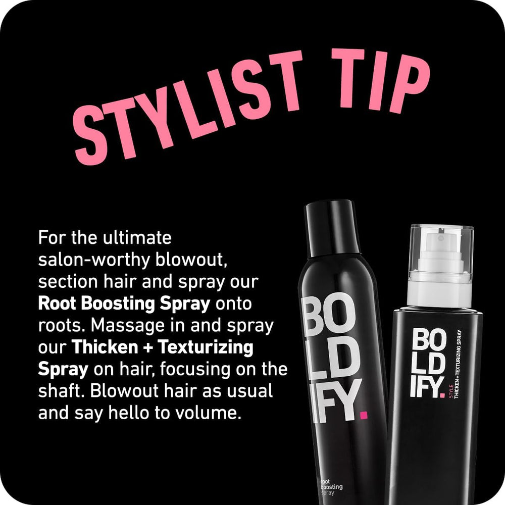 Boldify mineral-rich formula nourishes hair for healthier feel.