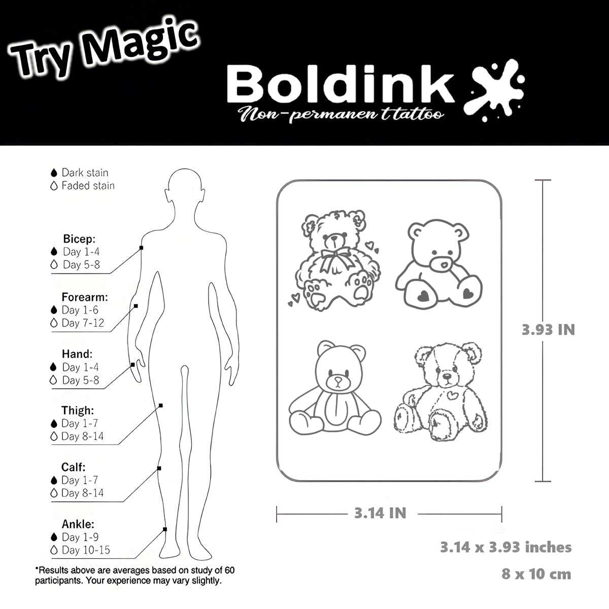 Boldink color deepening after 24–48 hours boosts realism.