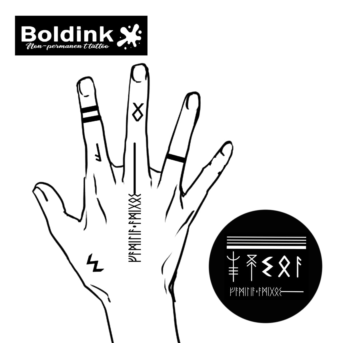 Boldink finger tattoo designs offer fashion-forward patterns for daily wear
