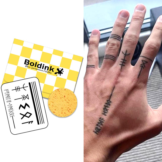 Boldink gift-box packaging highlights an elegant tattoo presentation for gifting