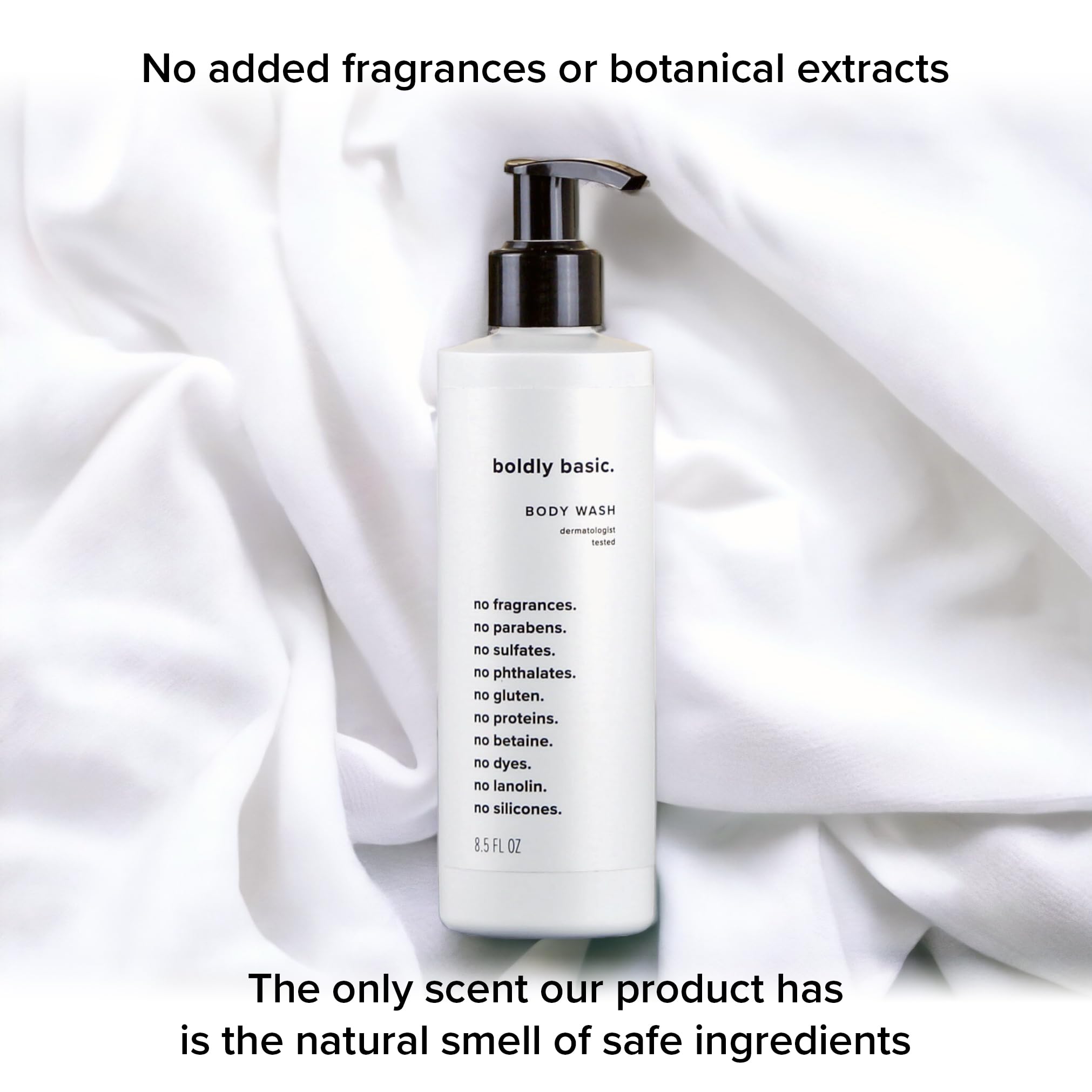 Boldly Basic Fragrance Free Body Wash made in the USA.