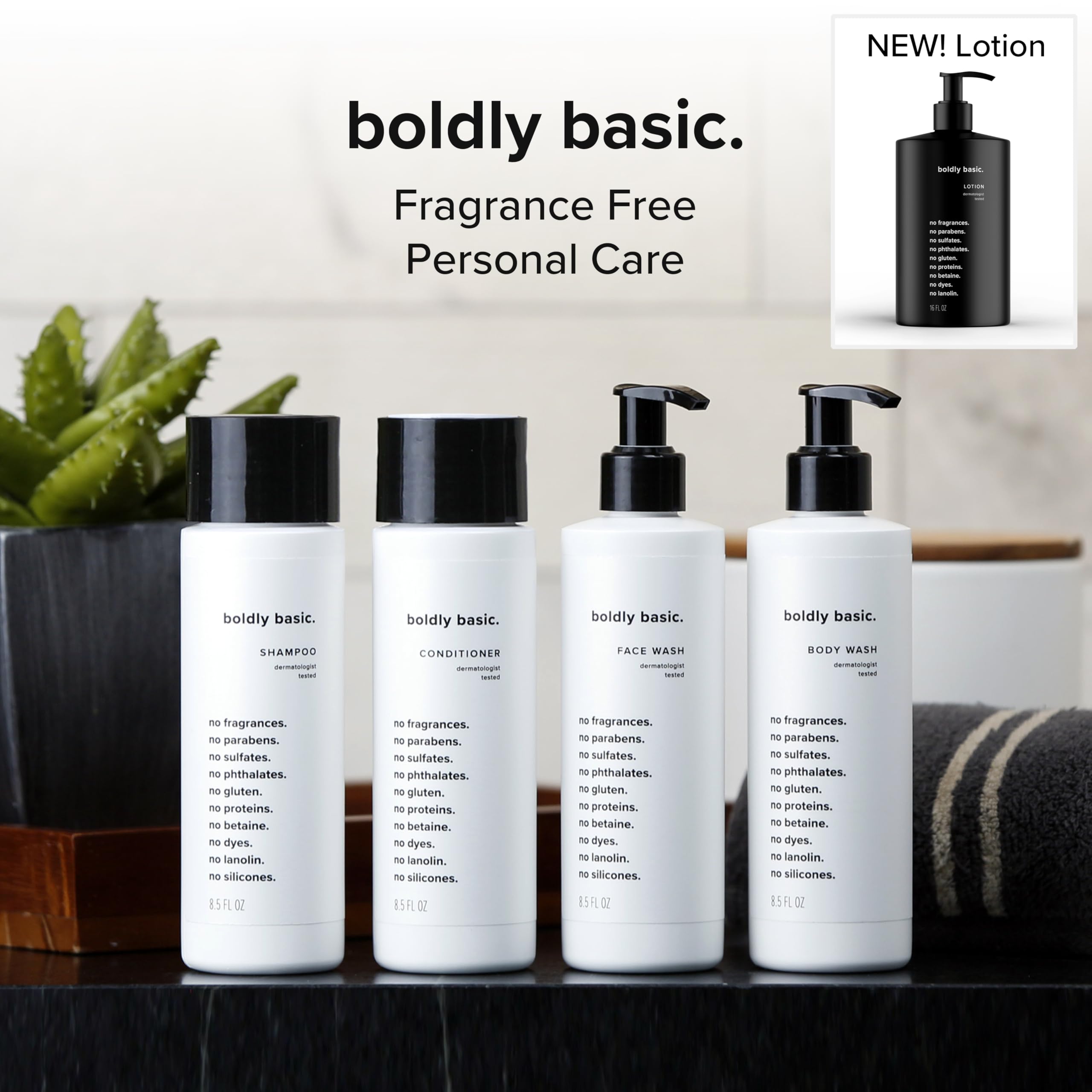 Boldly Basic Fragrance Free Lotion family use suitable for adults and kids