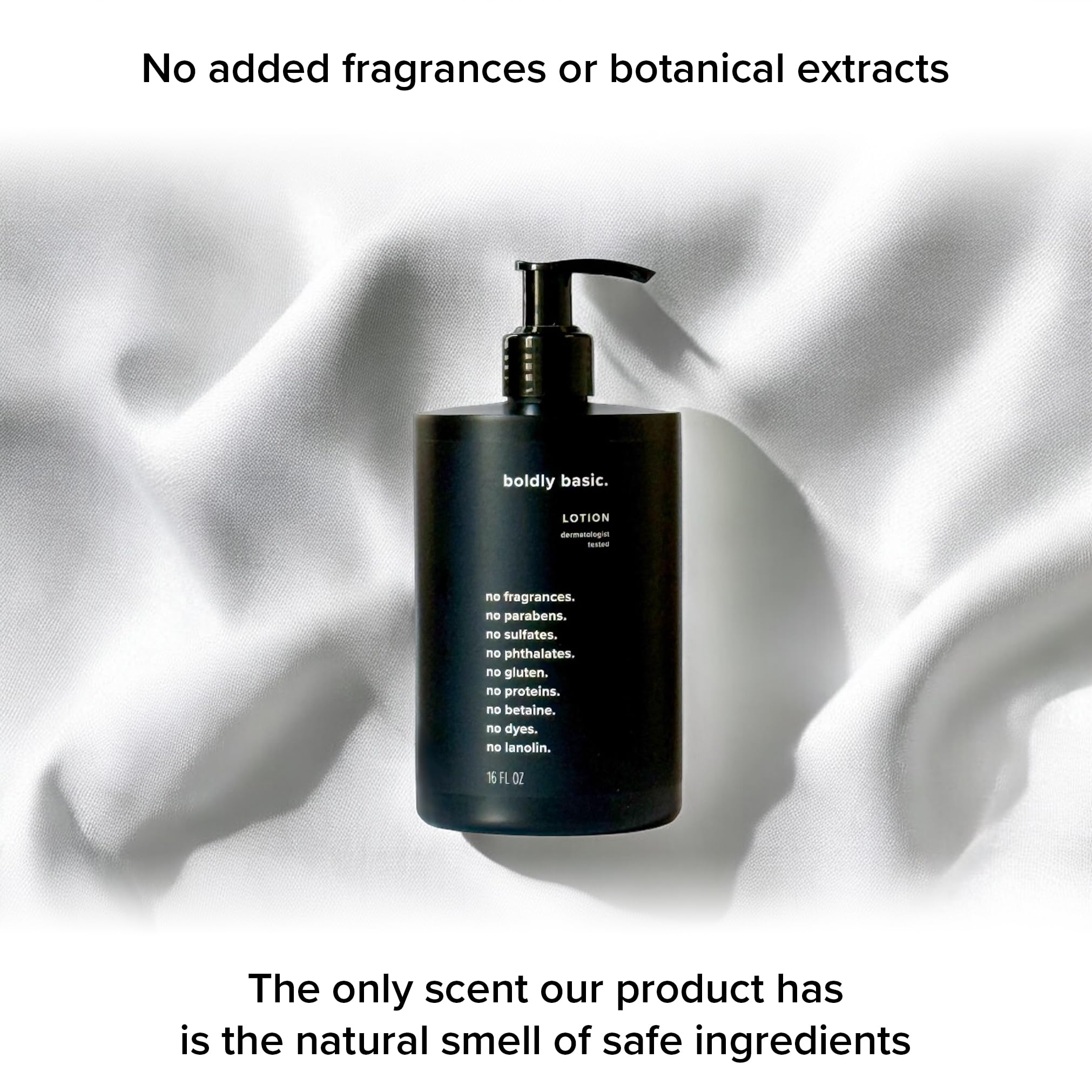 Boldly Basic Fragrance Free Lotion made in the USA supports local manufacturing