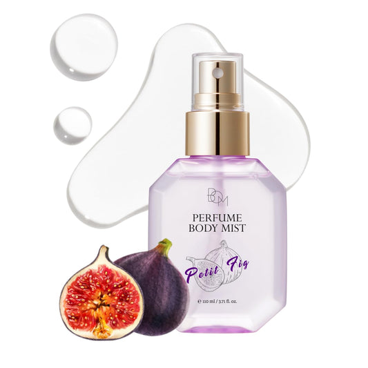 BOM Petit Fig bottle front view, sleek design for daily skincare use