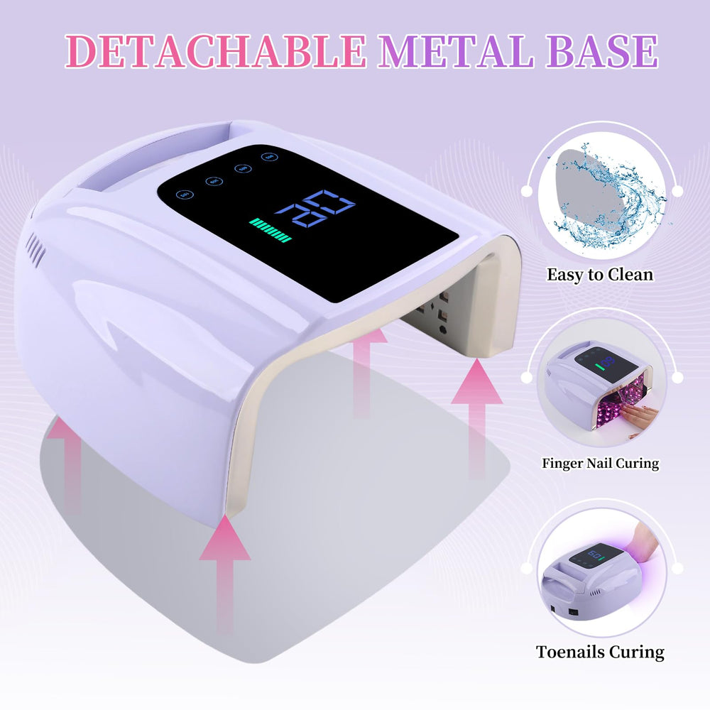 BOMOQING detachable base enables easy cleaning and pedicure use.