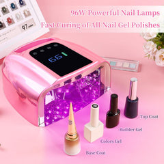 BOMOQING 96W nail lamp detachable base for pedicure use