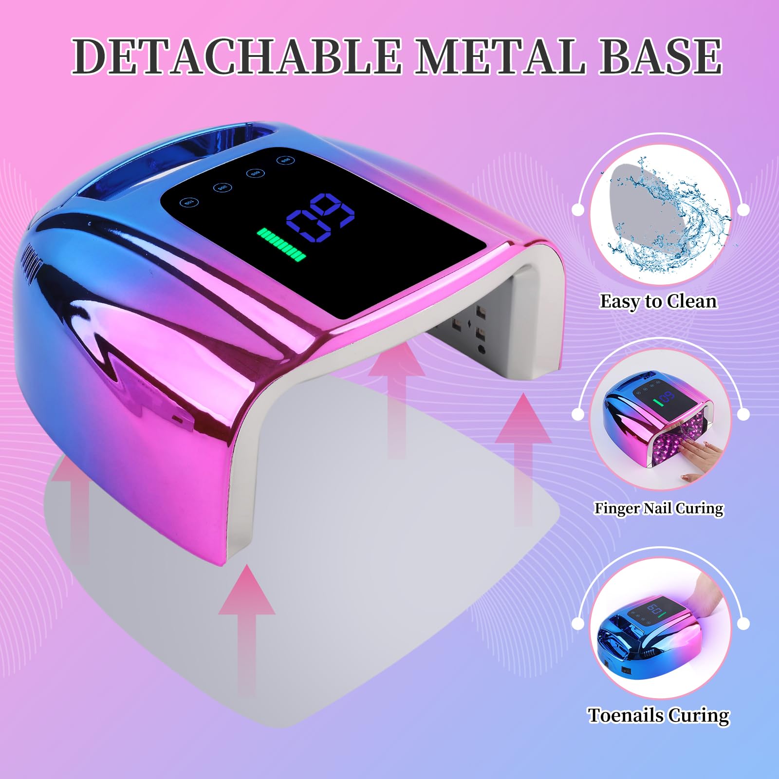 2-hour full charge powers long cordless use for BOMOQING lamp.