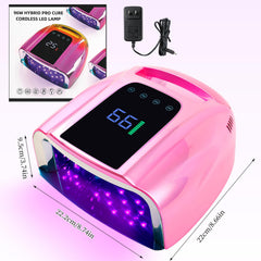 BOMOQING 96W nail lamp in use on hands and feet