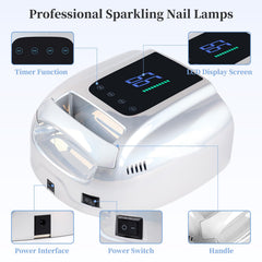 BOMOQING smart sensor nail lamp auto on/off for hands-free use