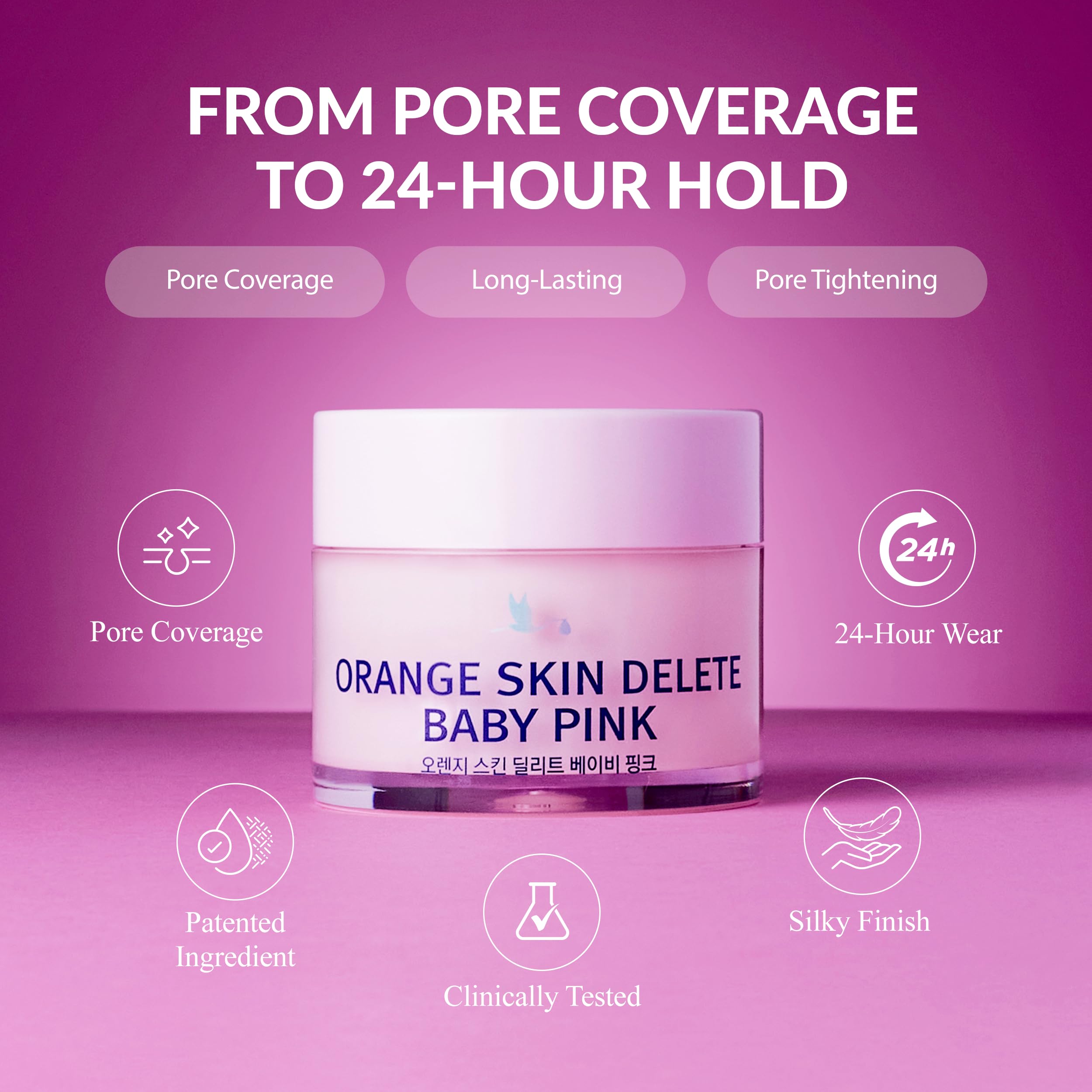 Texture close-up of Bonamedusa primer on skin with smooth blendable coverage