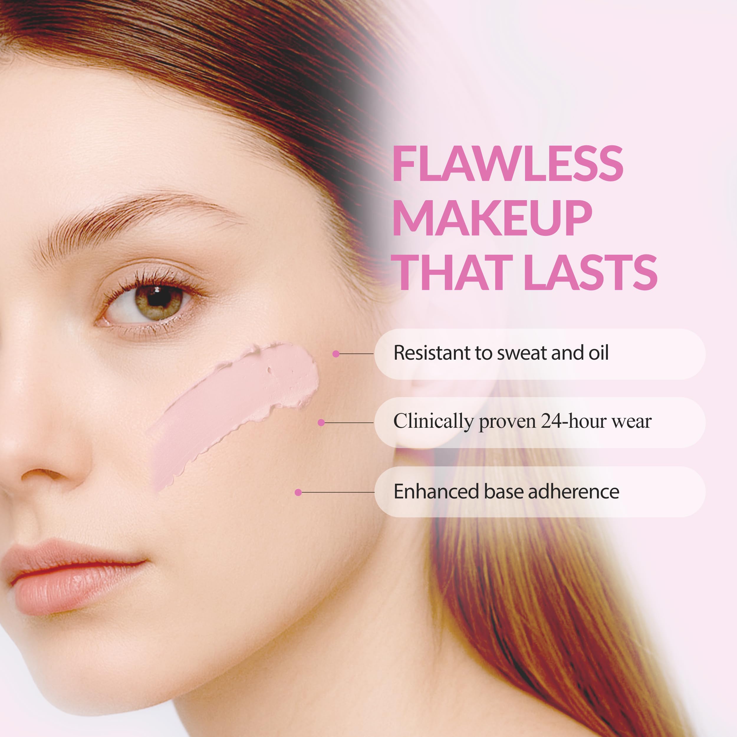 Tiny application dab demonstrates soft blendability of Bonamedusa primer