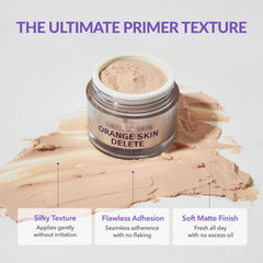 bonamedusa orange skin delete primer texture swatch showing lightweight feel