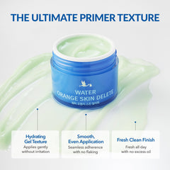 bonamedusa Water Orange Skin Delete skin appearance close-up demonstrates improved pore-smoothing potential.