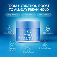 bonamedusa Water Orange Skin Delete texture application captures smooth, easy spreading for even coverage.