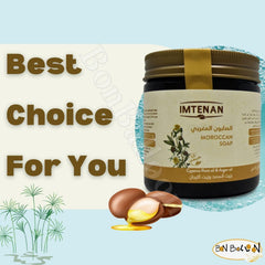 Bonballoon Moroccan Soap ideal for steam-room routines and spa-like cleansing.