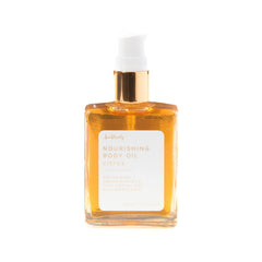 Bonblissity Nourishing Body Oils citrus bottle showing citrus scent and lightweight hydration