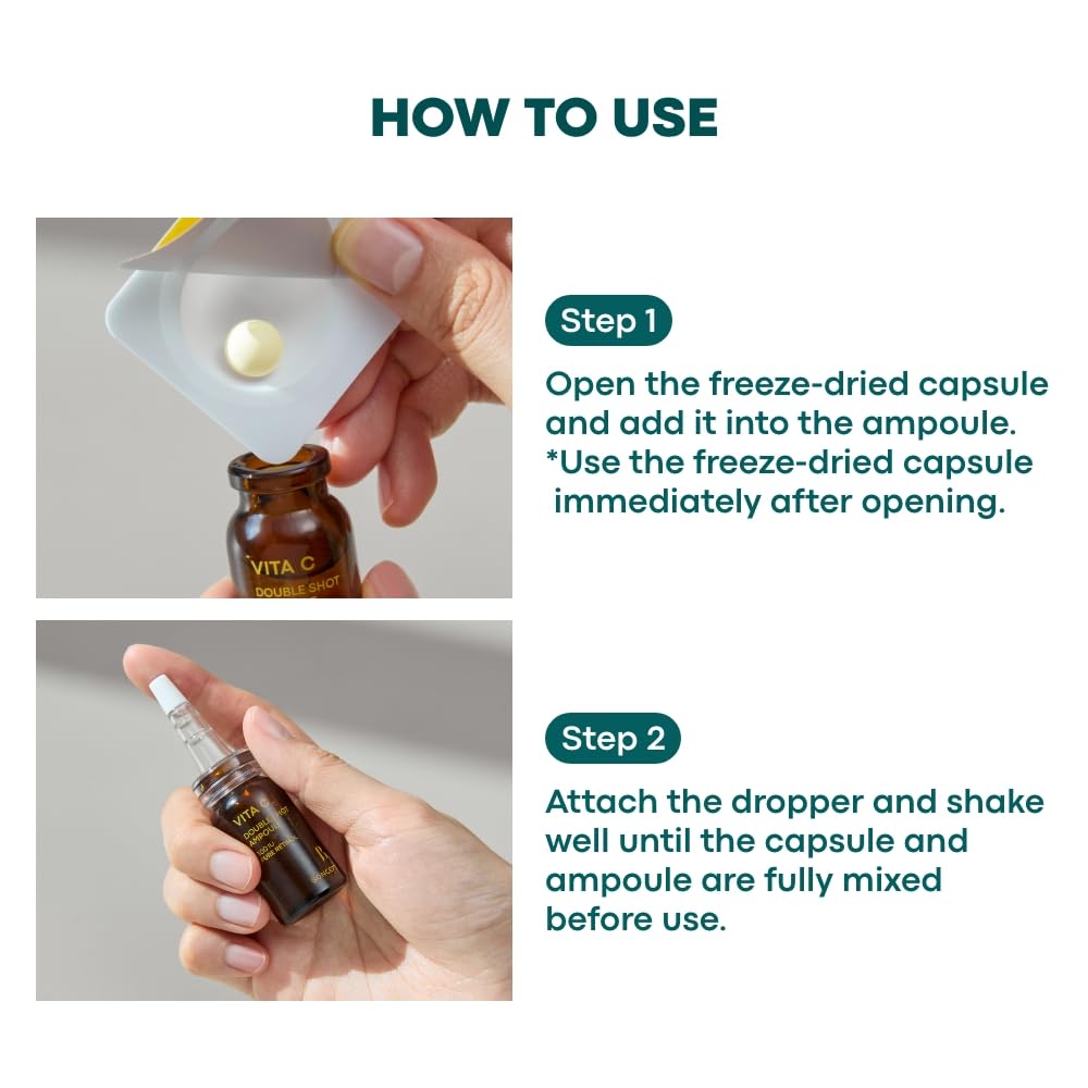 BONCEPT Vita C serum on skin yields bright even looking glow