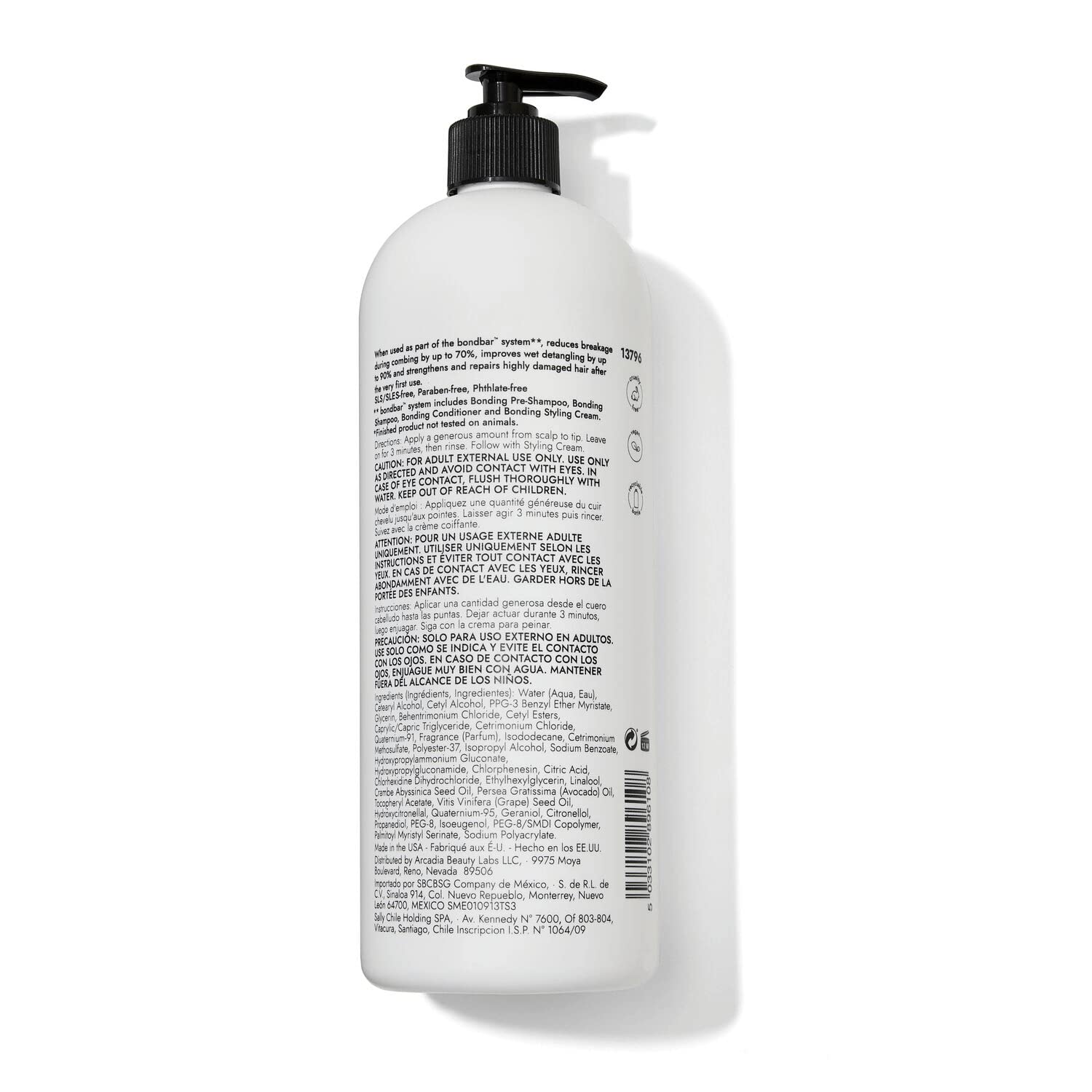 Bondbar conditioner applied to wet hair for easier detangling
