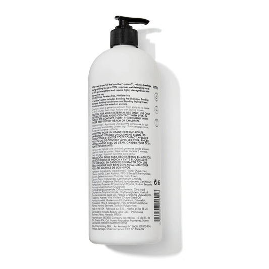 Bondbar conditioner applied to wet hair for easier detangling