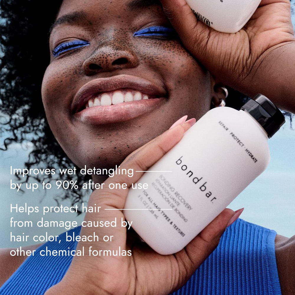 Bondbar Treatment bottle pump in action for easy hydration