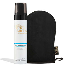 Bondi Sands light/medium self-tanning foam bottle for a natural bronze glow.