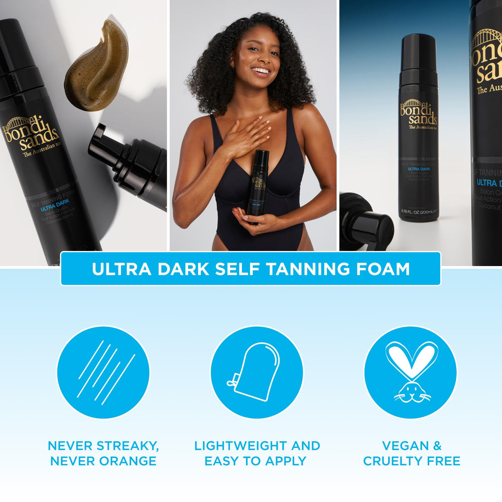 Bondi Sands product packaging highlights the bundle included.
