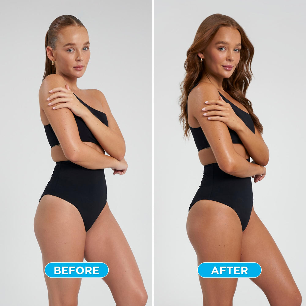 Bondi Sands self-tanning foam texture close-up shows smooth, streak-free formula.