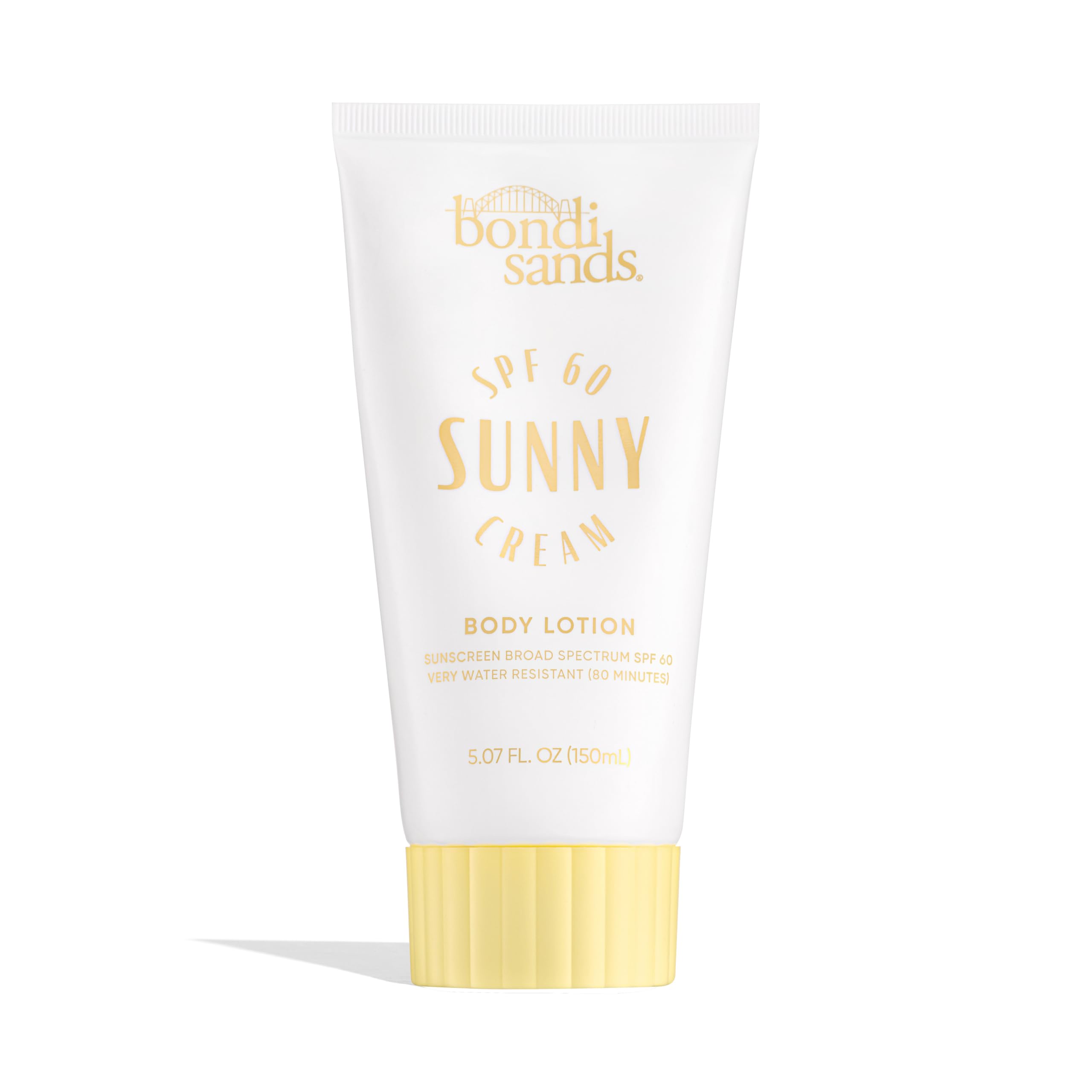 Bondi Sands Sunny Cream SPF 60 bottle offers fragrance-free protection for sensitive skin.