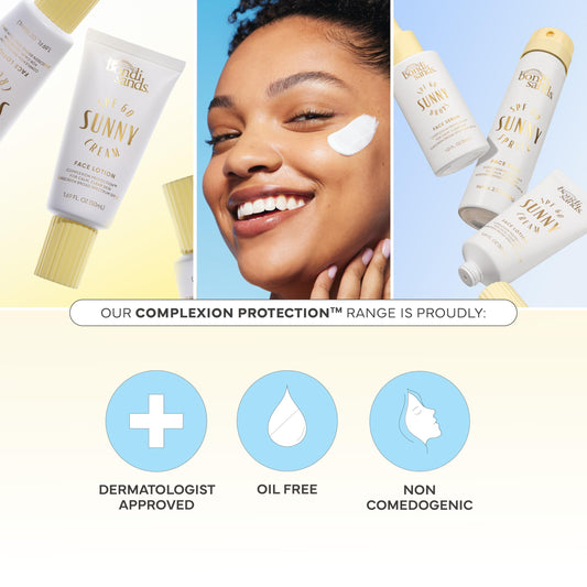 Bondi Sands Sunny Cream SPF 60 pump for quick oil-free application