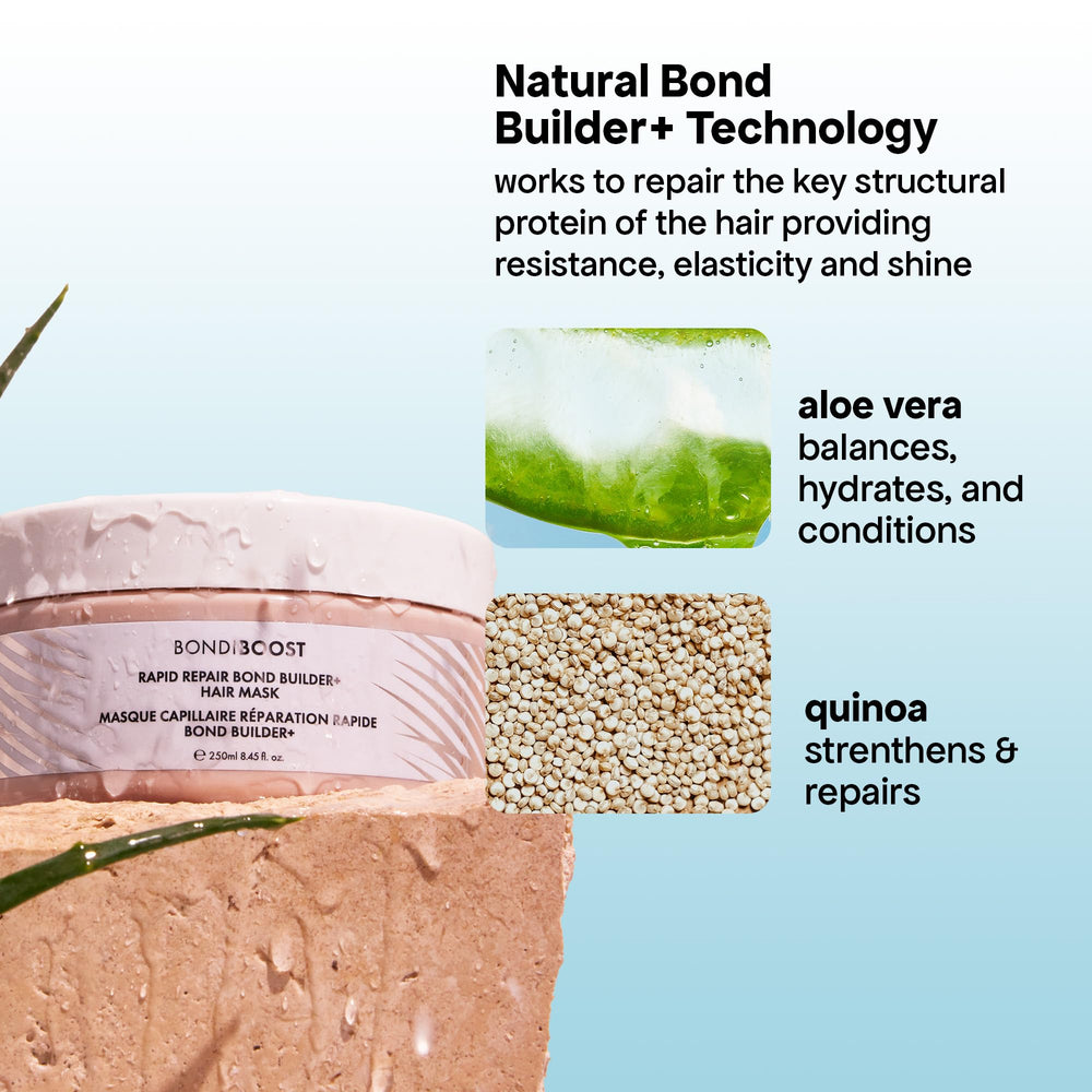 BONDIBOOST hair mask applied on hair for deep conditioning