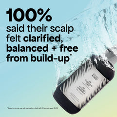 BondiBoost HG Clarifying Rinse lactic acid drop highlights gentle exfoliation.