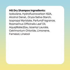 BondiBoost HG Dry Shampoo spray demonstrating no residue on hair.