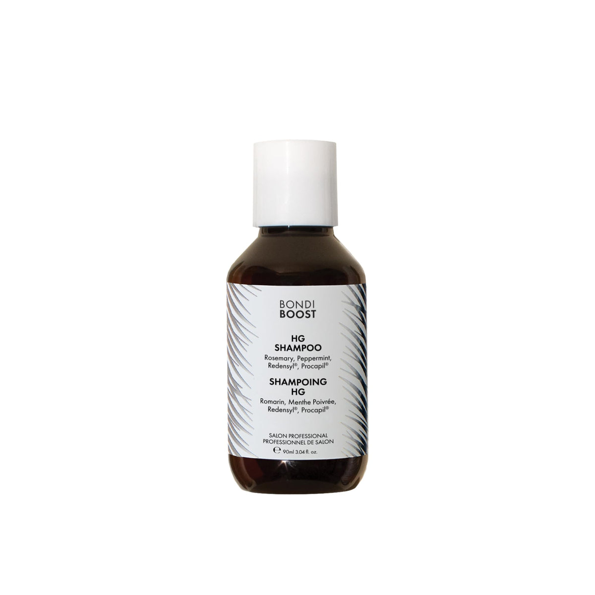 BondiBoost HG shampoo bottle front with mint scent for daily refreshment