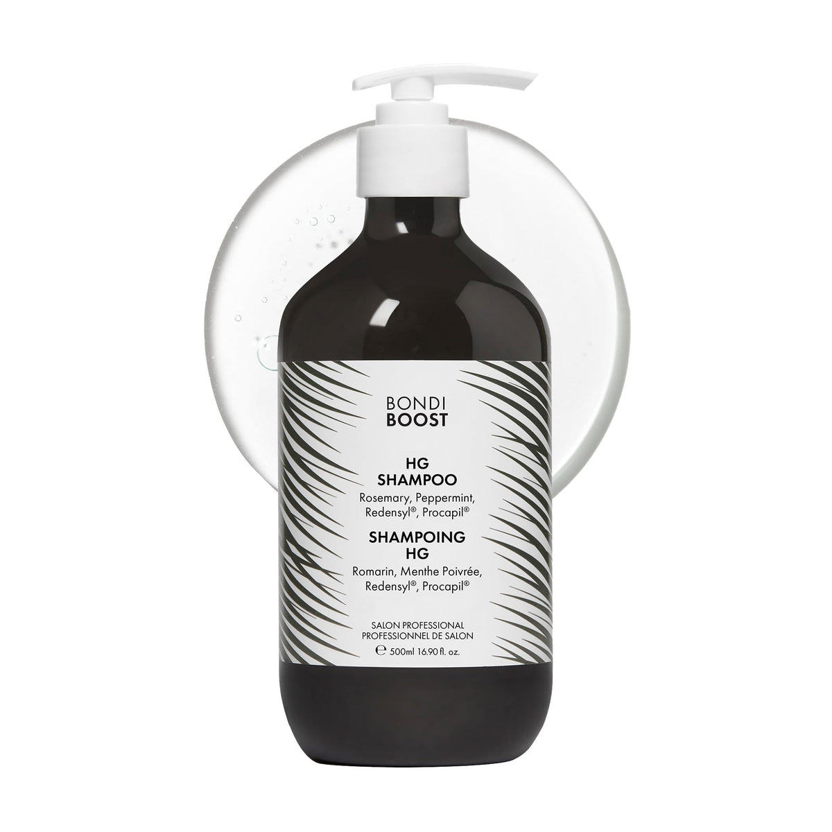 BONDIBOOST HG shampoo bottle for fuller-looking hair, daily use