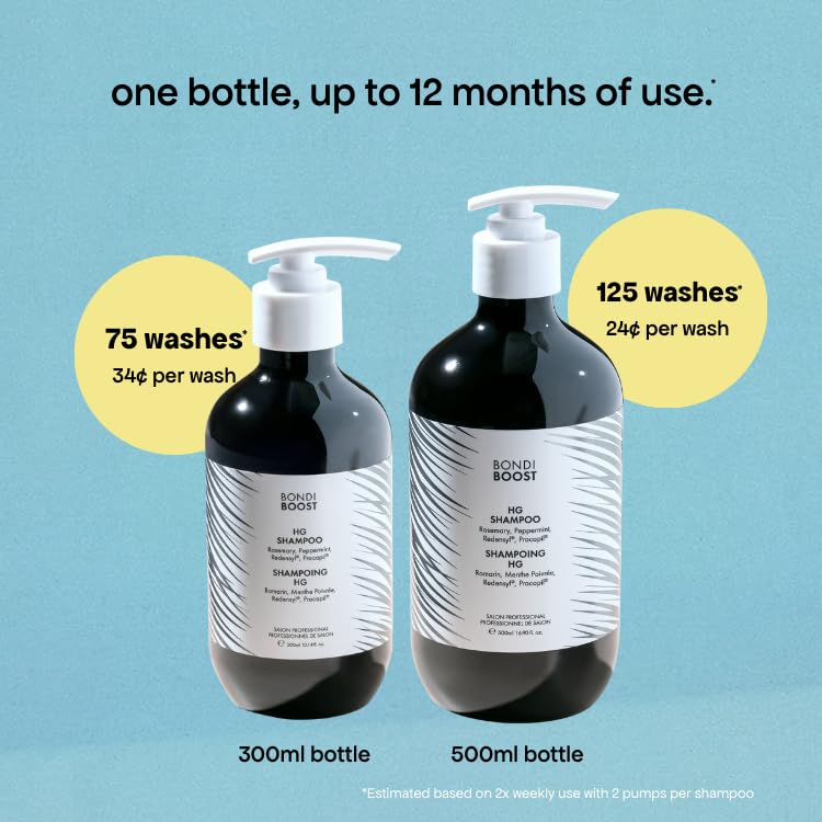 BONDIBOOST HG shampoo product with packaging ready to buy