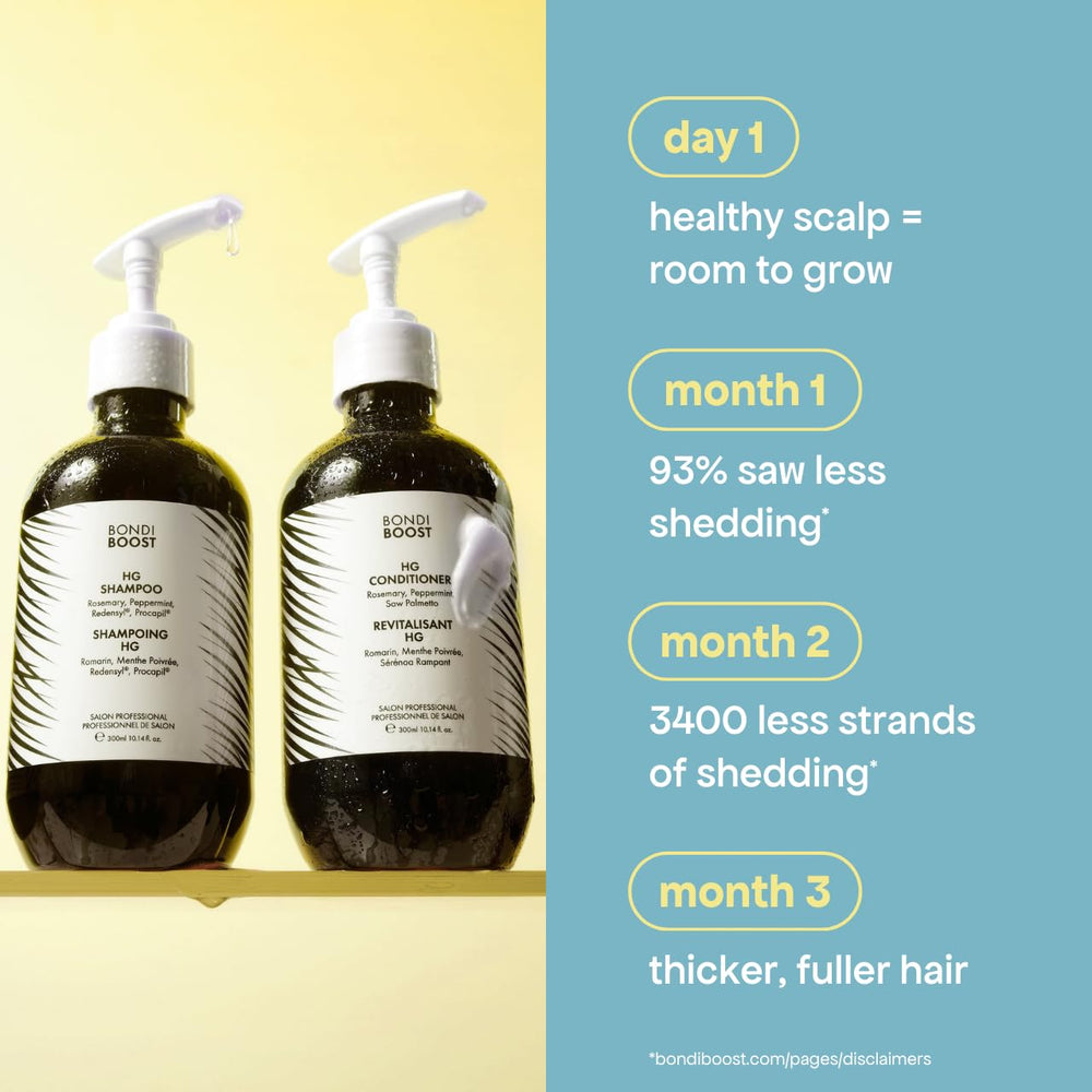 BONDIBOOST HG shampoo being massaged into scalp for even distribution