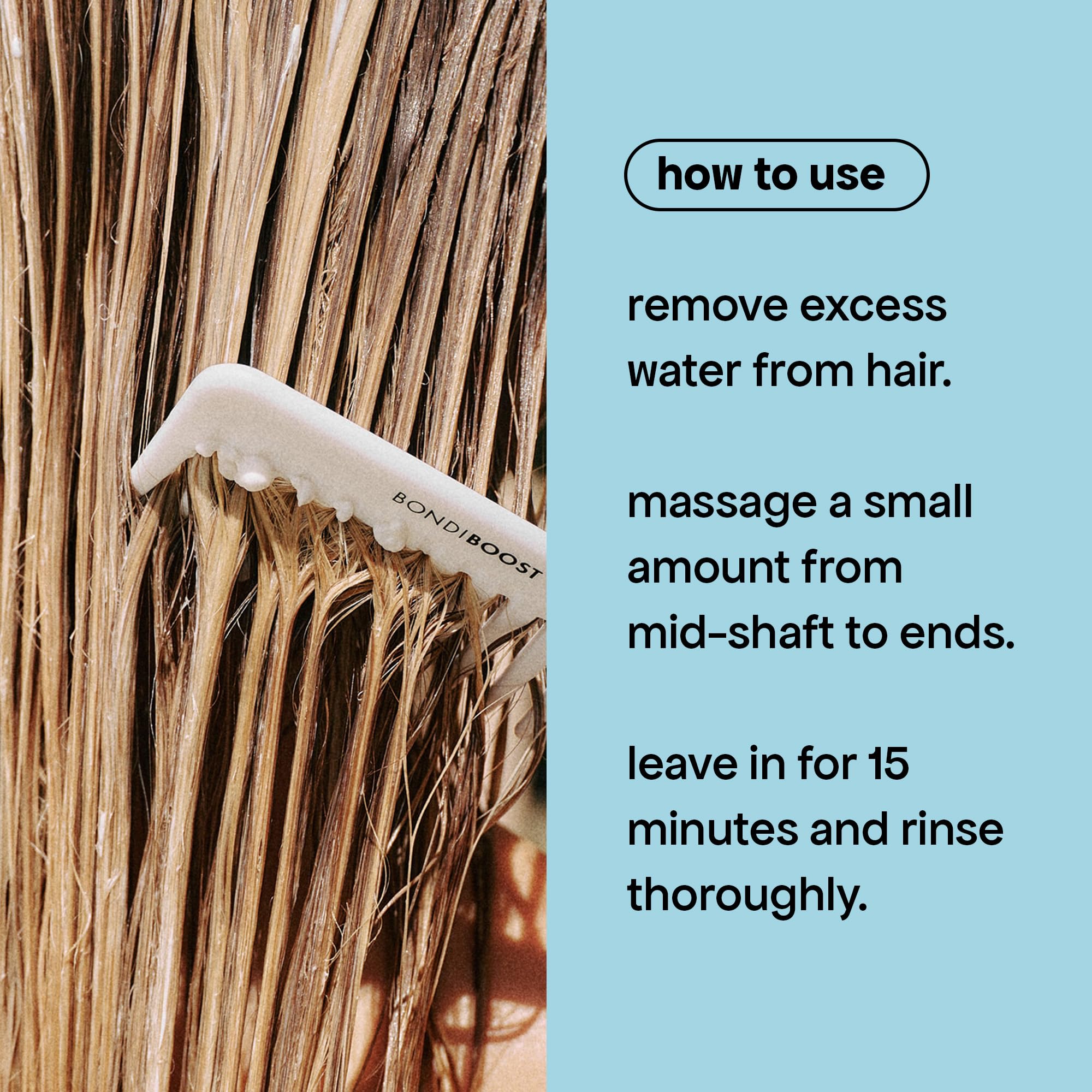 BONDIBOOST natural oil blend provides deep conditioning
