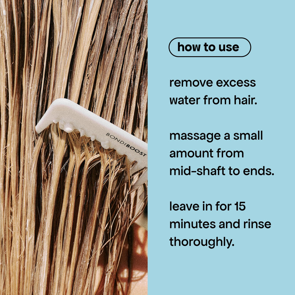 BONDIBOOST natural oil blend provides deep conditioning