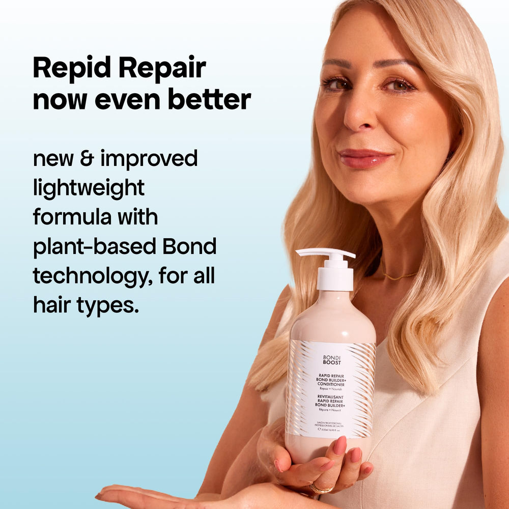 BondiBoost Rapid Repair Bond Builder creamy texture rich with moisture.
