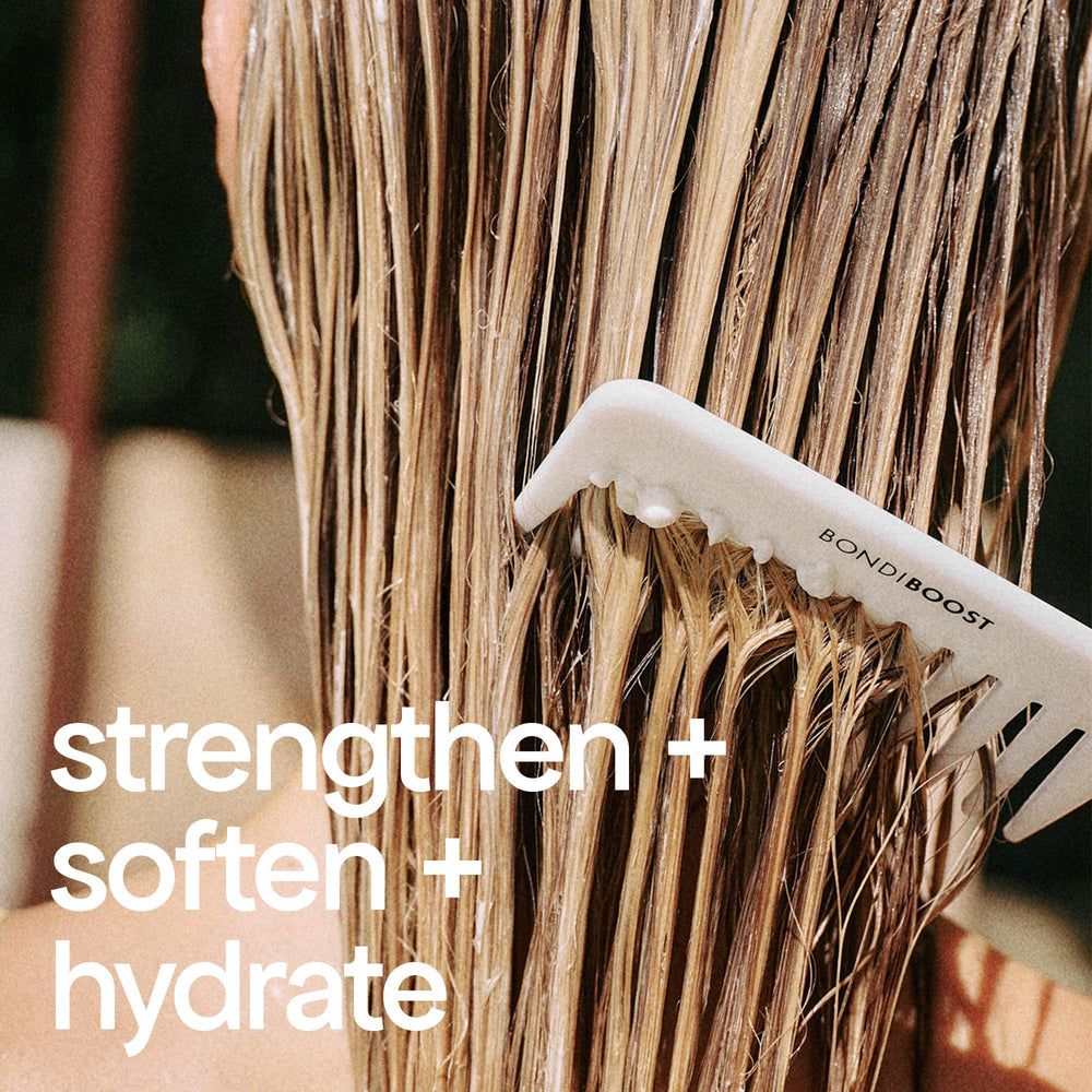 BondiBoost Rapid Repair Bond Builder cruelty-free brand logo emphasizes ethical beauty.