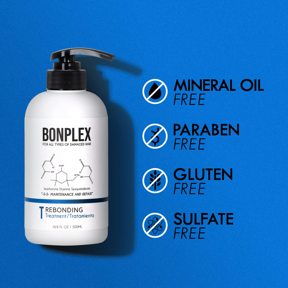BONPLEX Mineral oil-free label emphasizes a clean formulation.