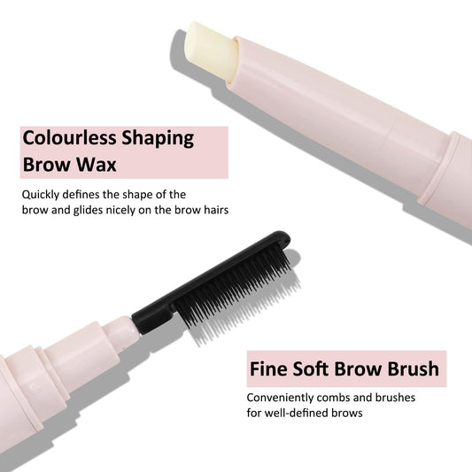Boobeen Brow Wax clear formula for a non-sticky, natural finish.